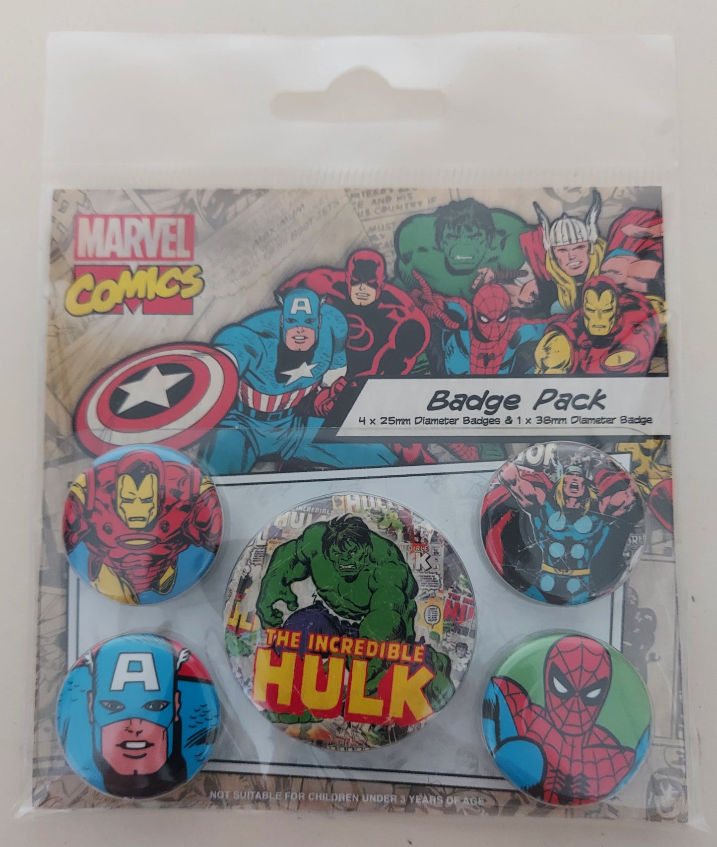 Marvel Comics Badge pack.
