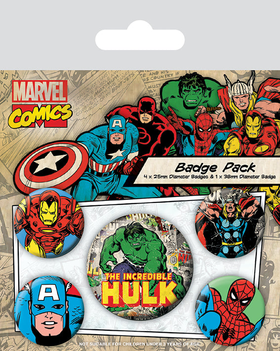 Marvel Comics Badge pack.