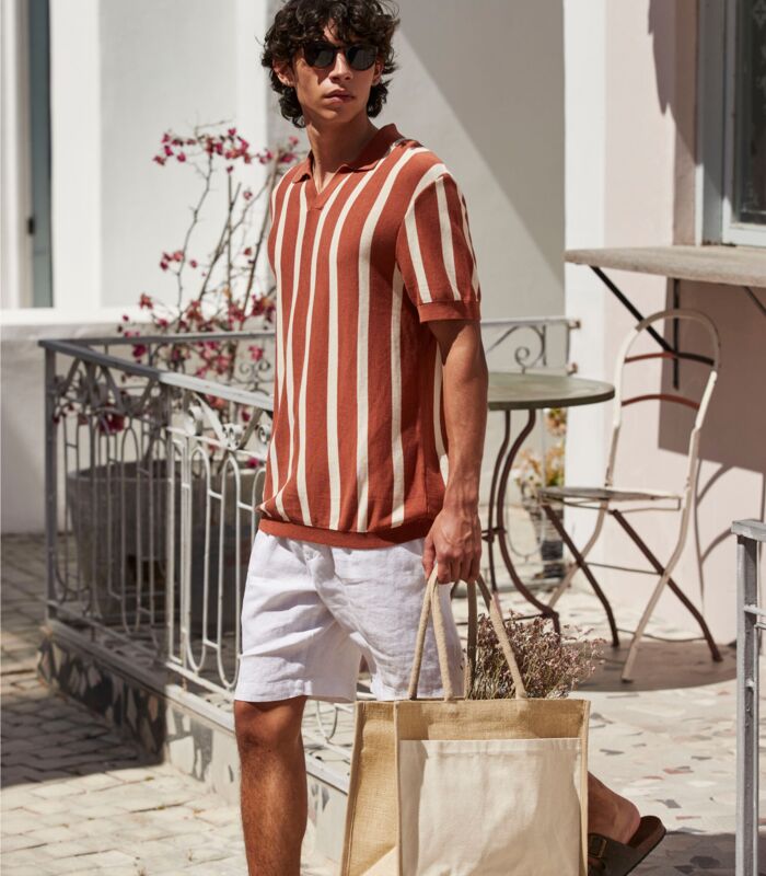 Cotton Pocket Natural Starched Jute Shopper Thumbnail