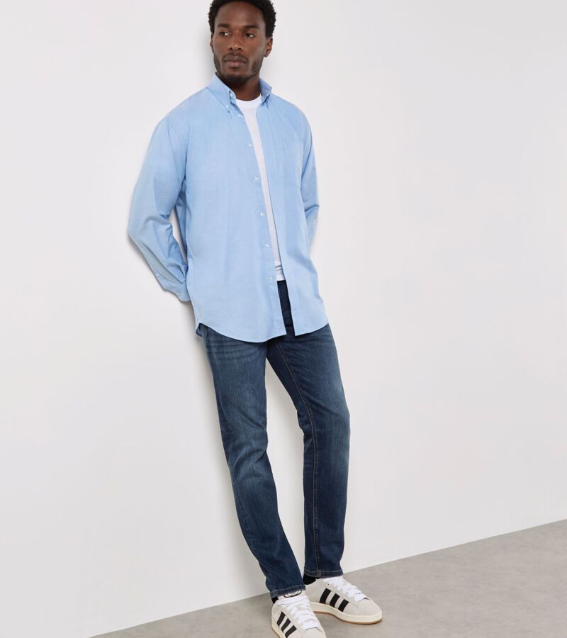 Classic Fit Long Sleeve Workwear Oxford Shirt Thumbnail