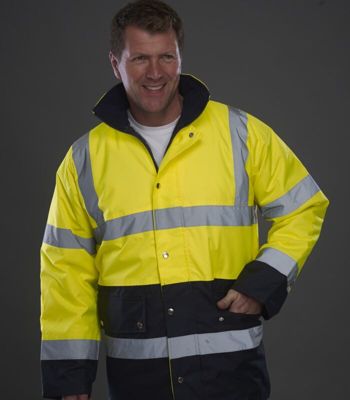 Hi-Vis Two Tone Motorway Jacket Thumbnail