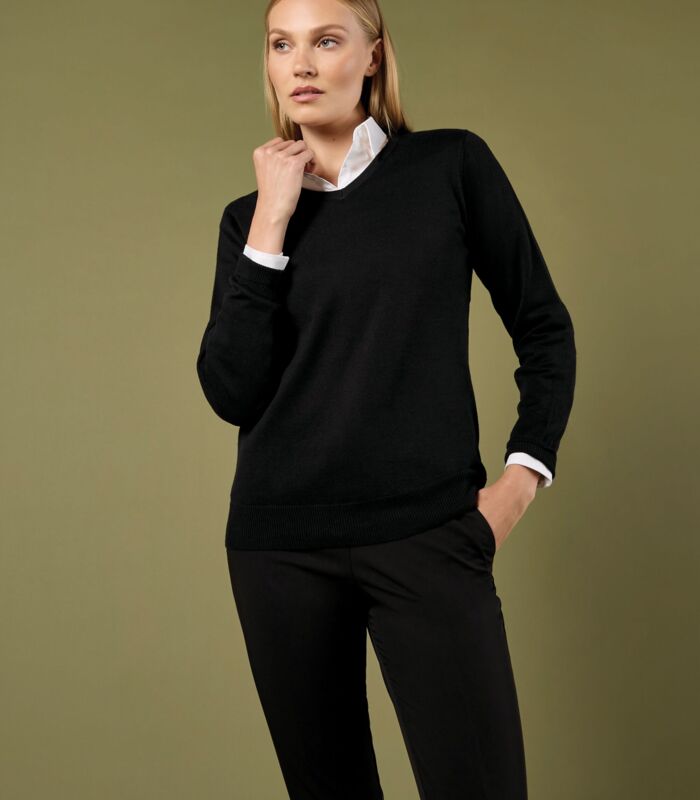 Regular Fit Arundel Long Sleeve V-Neck Sweater Thumbnail