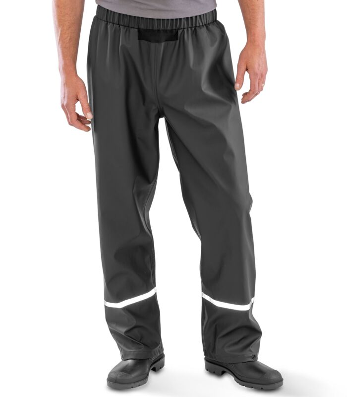 Prism PU Waterproof Trouser With Reflective Bands and Recycled Backing Thumbnail