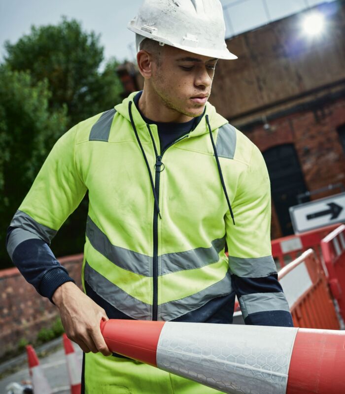 Pro Hi Vis Full Zip Hoodie Thumbnail