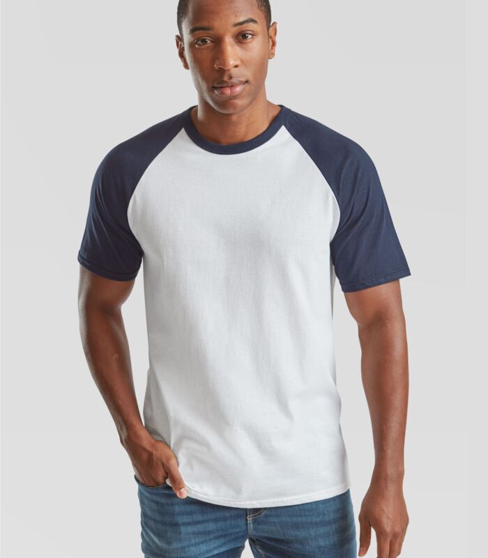 Men's Valueweight Short Sleeve Baseball T-Shirt Thumbnail