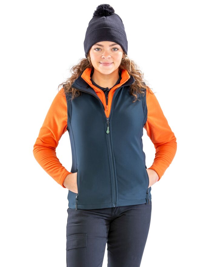 Ladies' Printable Softshell Bodywarmer with Recycled Fleece Inner Thumbnail