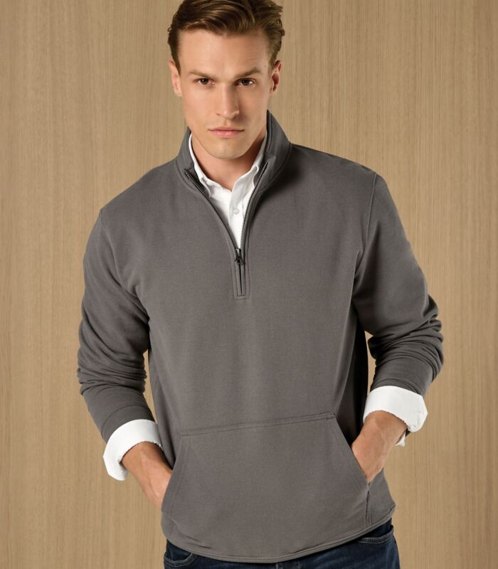 1/4 Zip Pique Sweatshirt Thumbnail