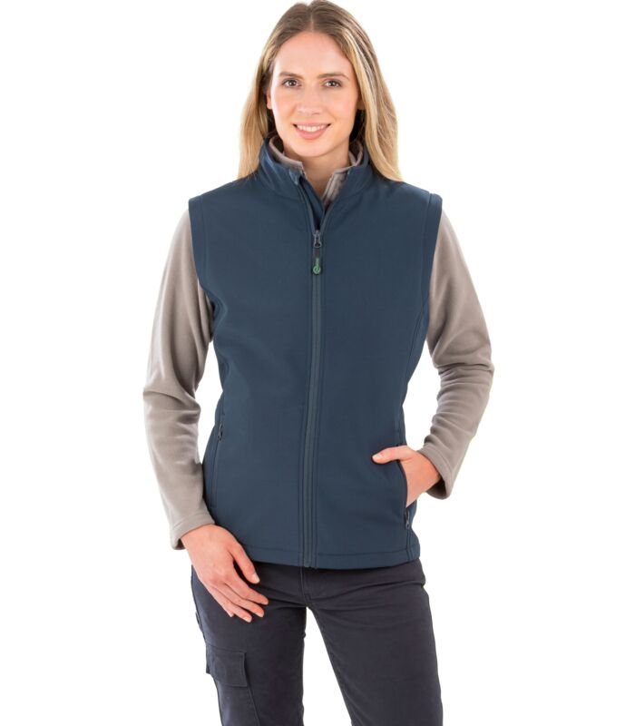 Ladies' Recycled 2-Layer Printable Softshell Bodywarmer Thumbnail
