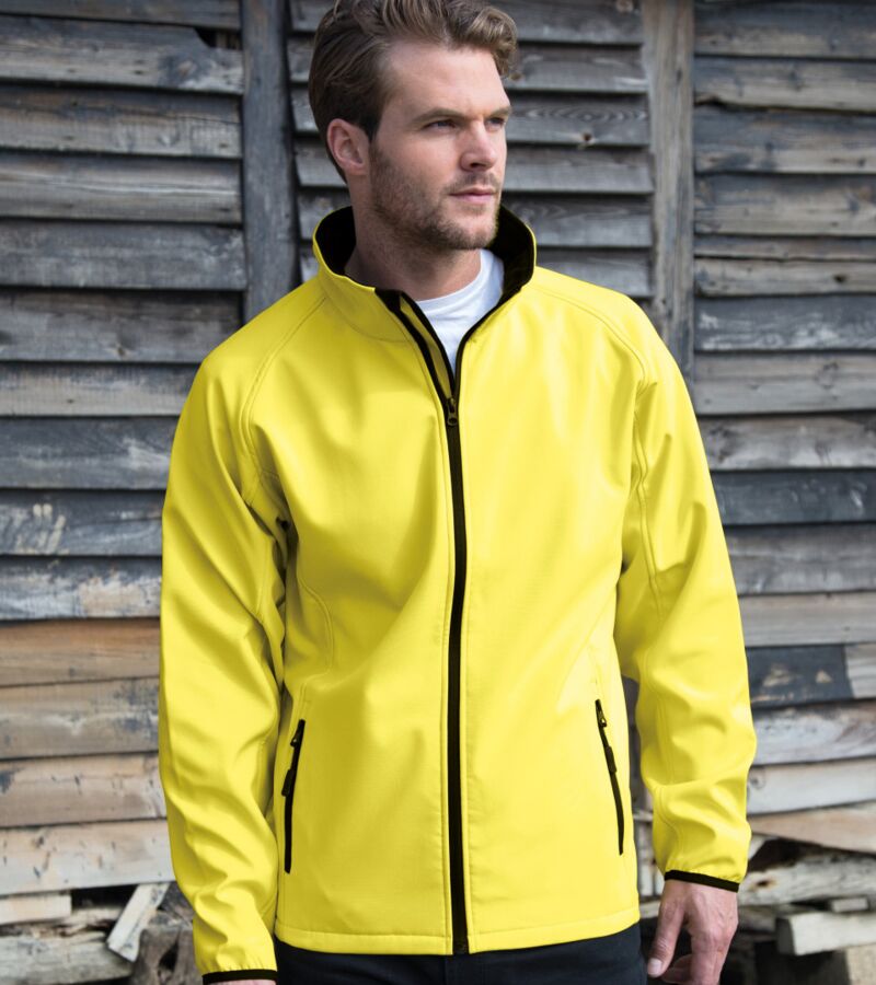 Men's Printable Softshell Jacket with Recycled Inner Fleece Thumbnail