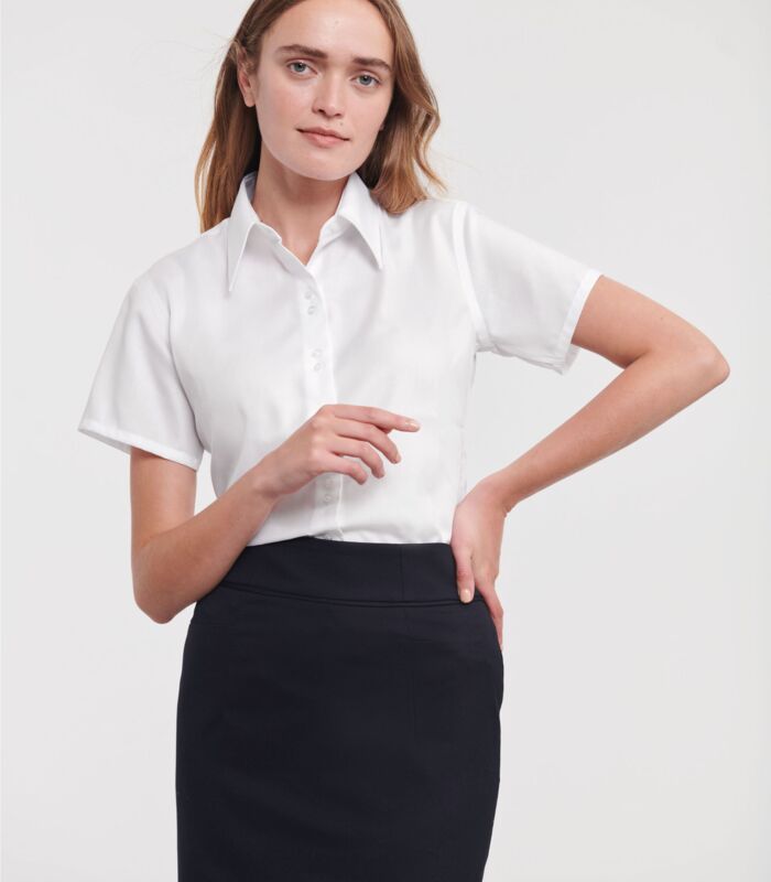Ladies' Short Sleeve Tailored Ultimate Non-Iron Shirt Thumbnail