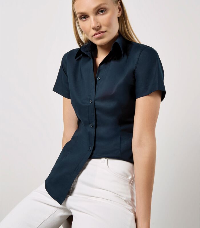 Tailored Fit Short Sleeve Workwear Oxford Shirt Thumbnail