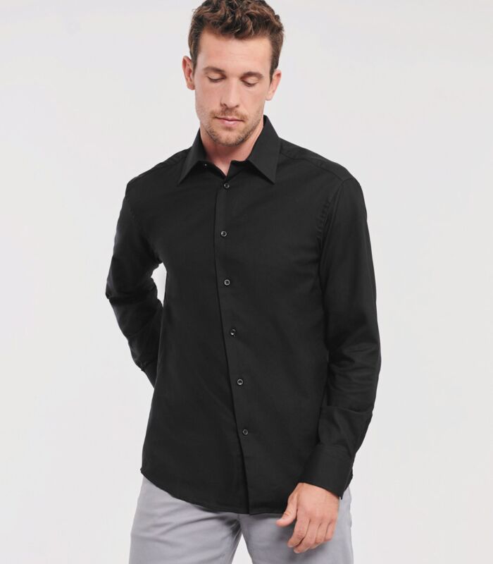 Men's Long Sleeve Tailored Oxford Shirt Thumbnail