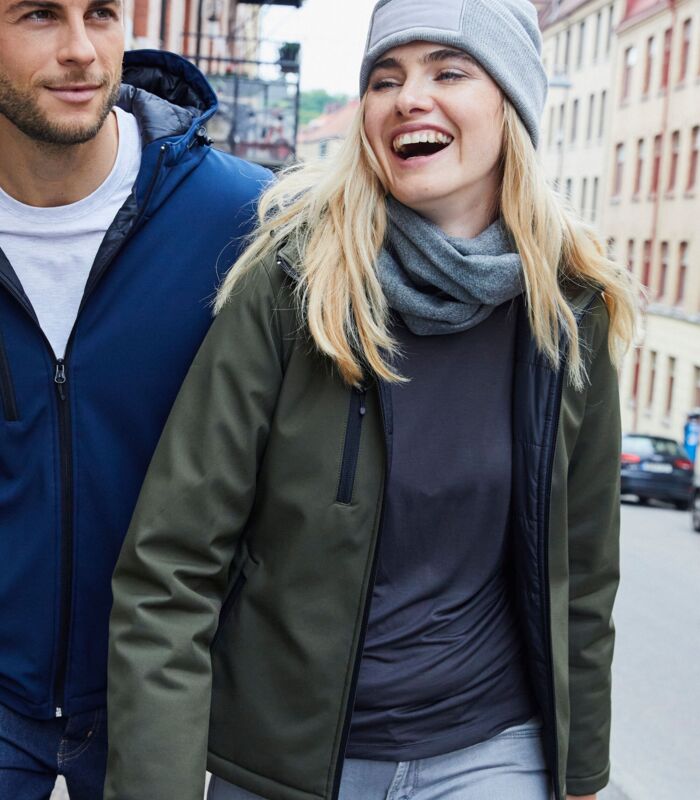 Ladies Padded Softshell Hoody Thumbnail