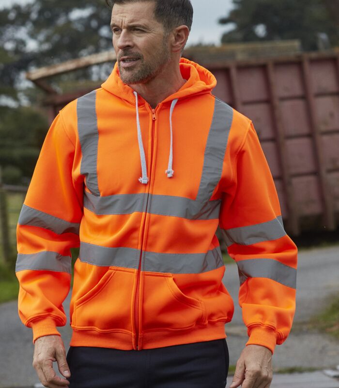 Hi-Vis Zipped Hoodie Thumbnail