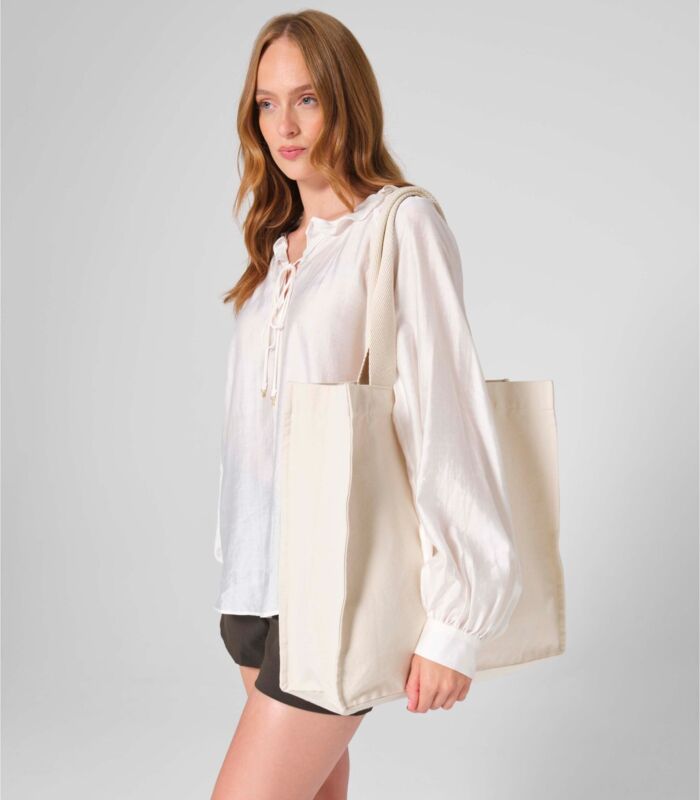 Chevron Handle Shopper Thumbnail