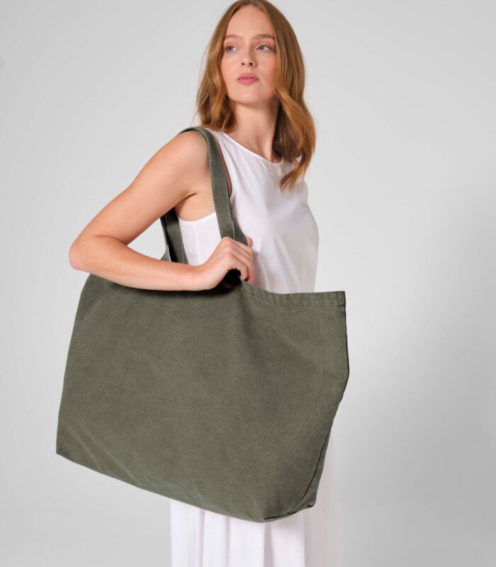 Garment Dyed Oversized Tote Bag Thumbnail
