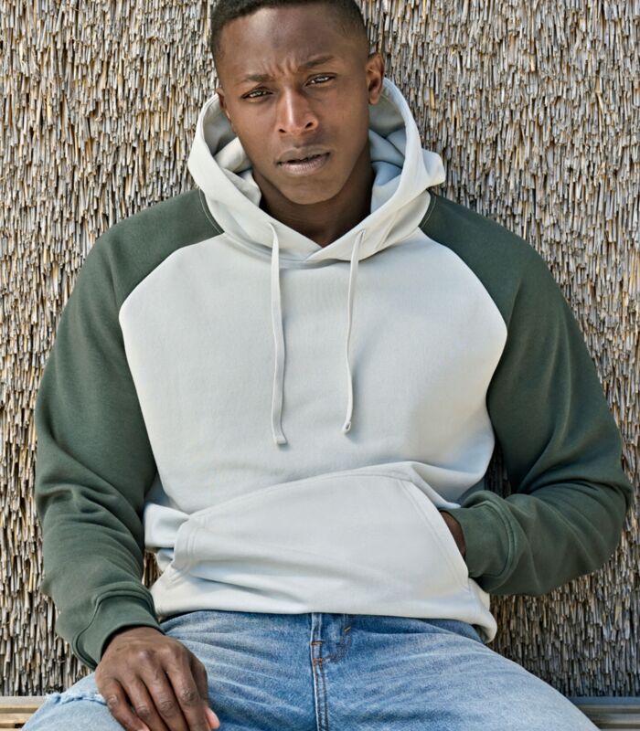 Unlabeled Two-Tone Hooded Sweatshirt Thumbnail