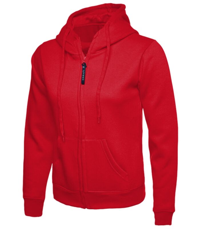 Ladies Classic Full Zip Hooded Sweatshirt Thumbnail