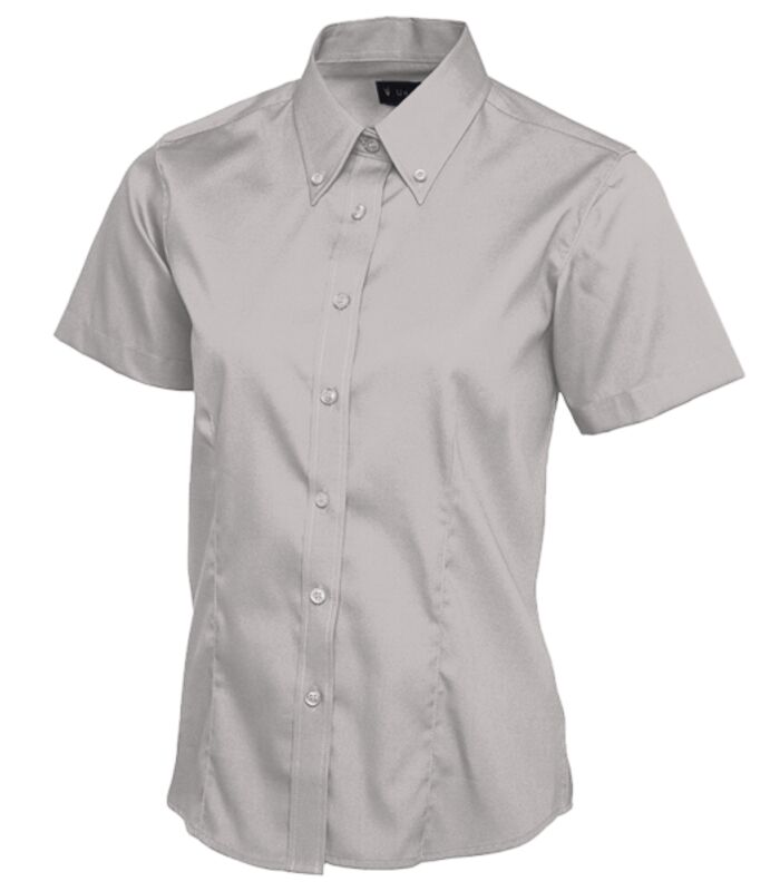Ladies Pinpoint Oxford Half Sleeve Shirt Thumbnail