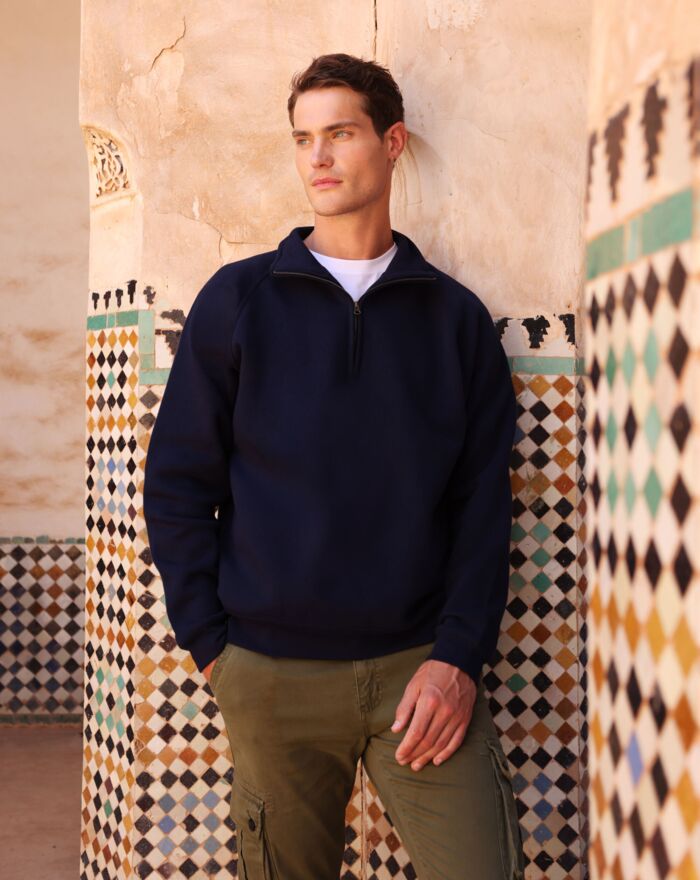 Iconic Premium Zip Neck Sweat Thumbnail