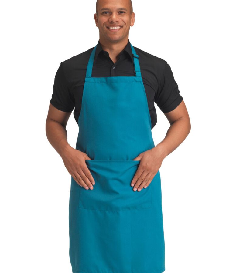 Recycled Bib Apron With Pocket Thumbnail