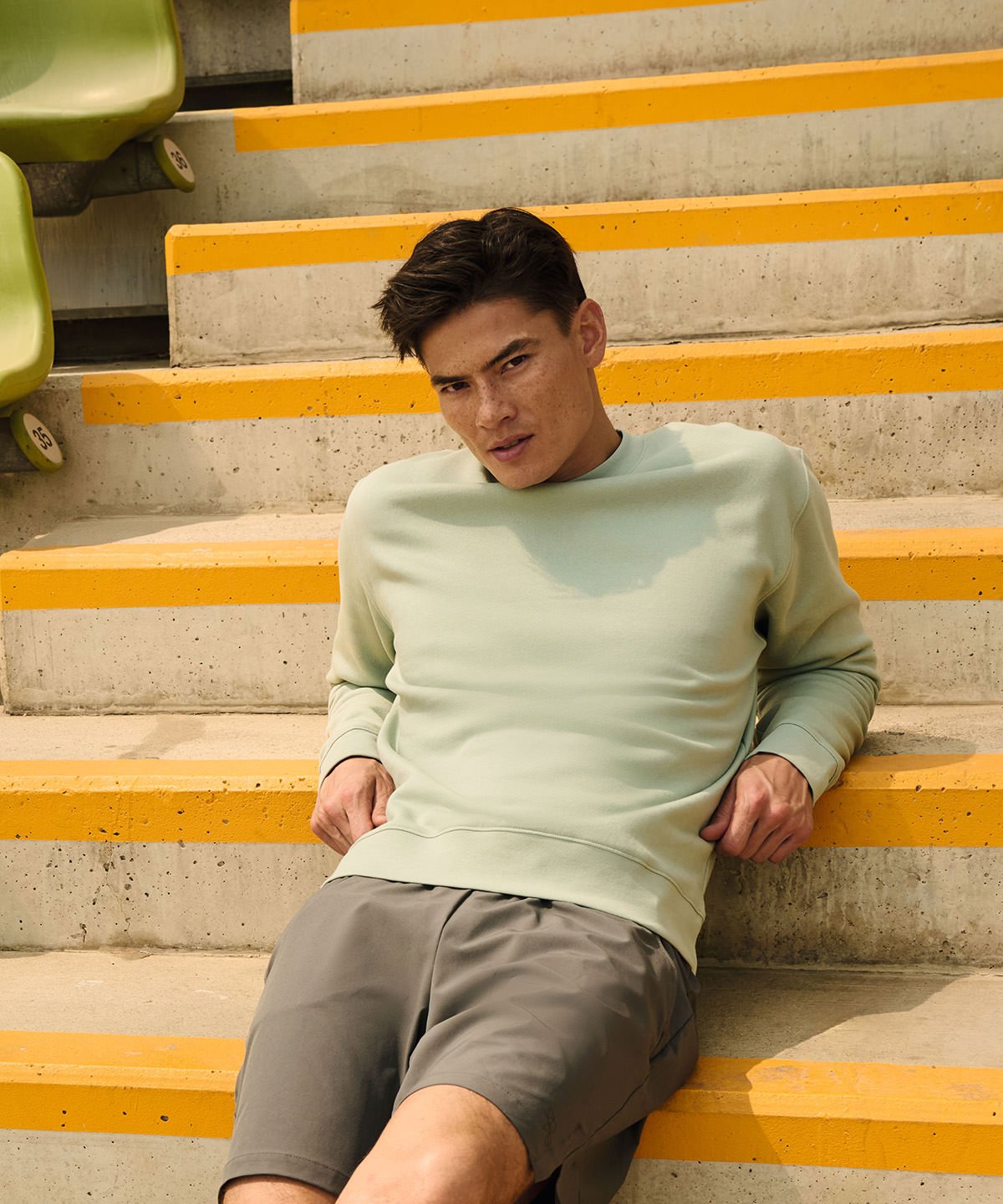 Set-in sleeve sweatshirt