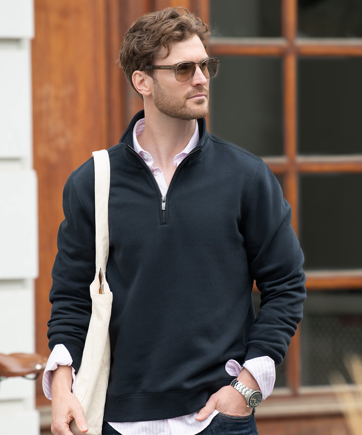 Glendale unisex 1/4-zip sweatshirt